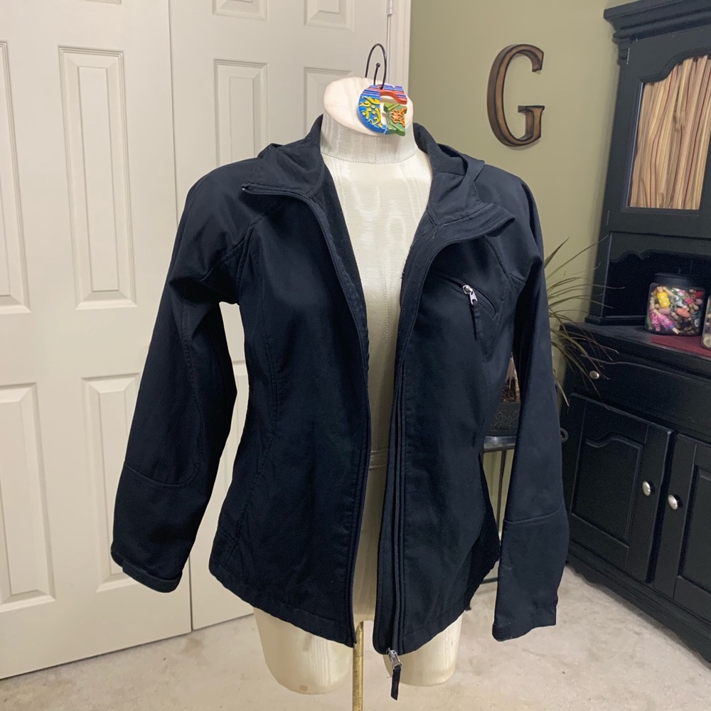 Free Tech Black Zip Front Hoodie Size S (4/6)